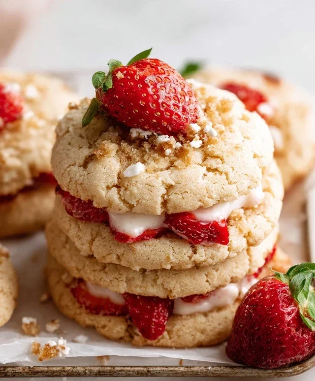 Strawberry Shortcake Cookies