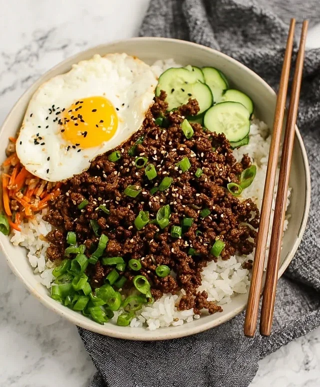 Korean Ground Beef Bowl (25-Minutes)