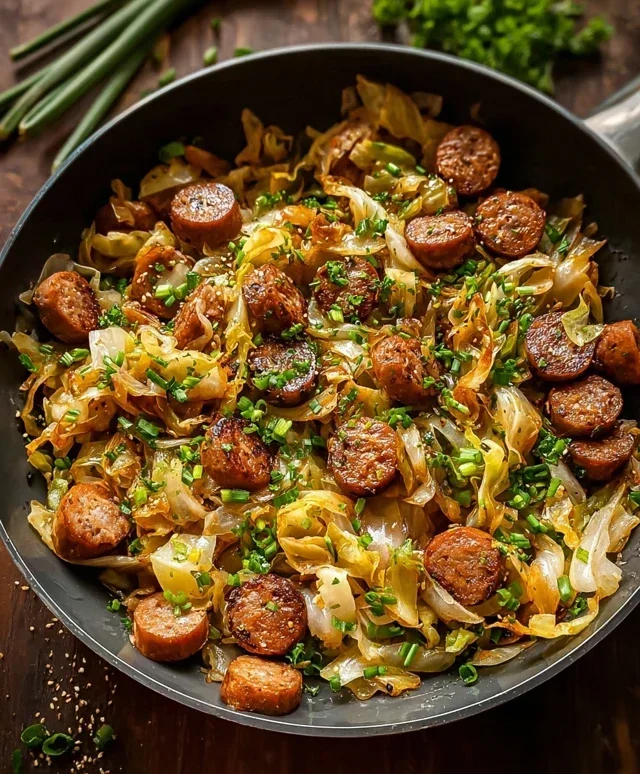 Easy Sausage and Cabbage Stir Fry