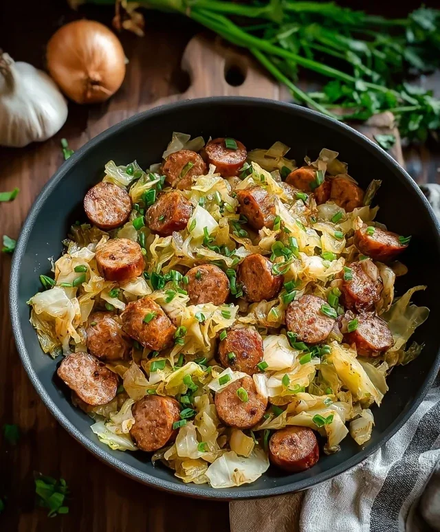Easy Sausage and Cabbage Stir Fry