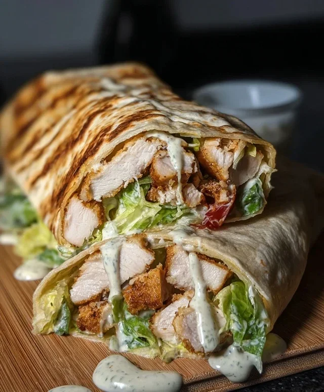 Chicken Caesar Wraps