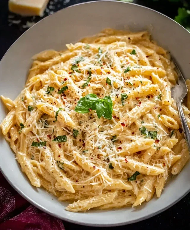 One Pot Creamy Garlic Pasta (Just 20 Minutes!)