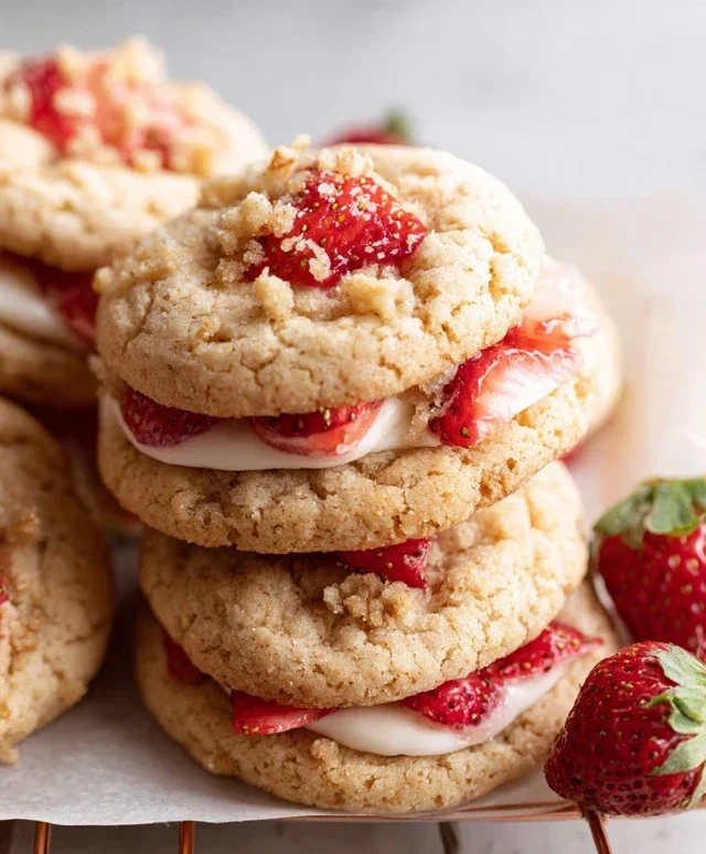 Strawberry Shortcake Cookies