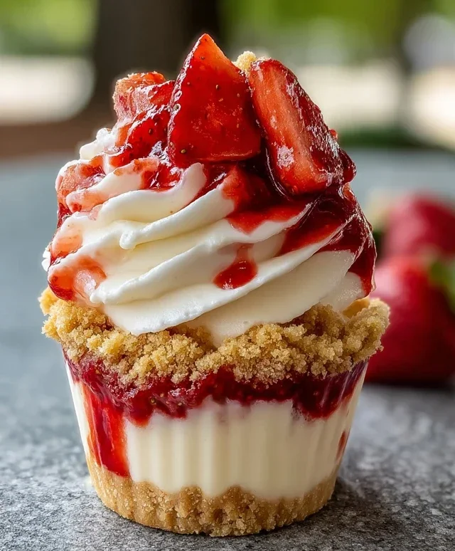 Strawberry Cheesecake Cups