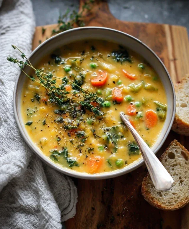 One-Pot Creamy Vegetable Soup