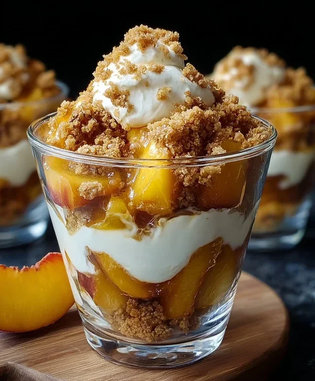 Classic Peach Cobbler Parfait