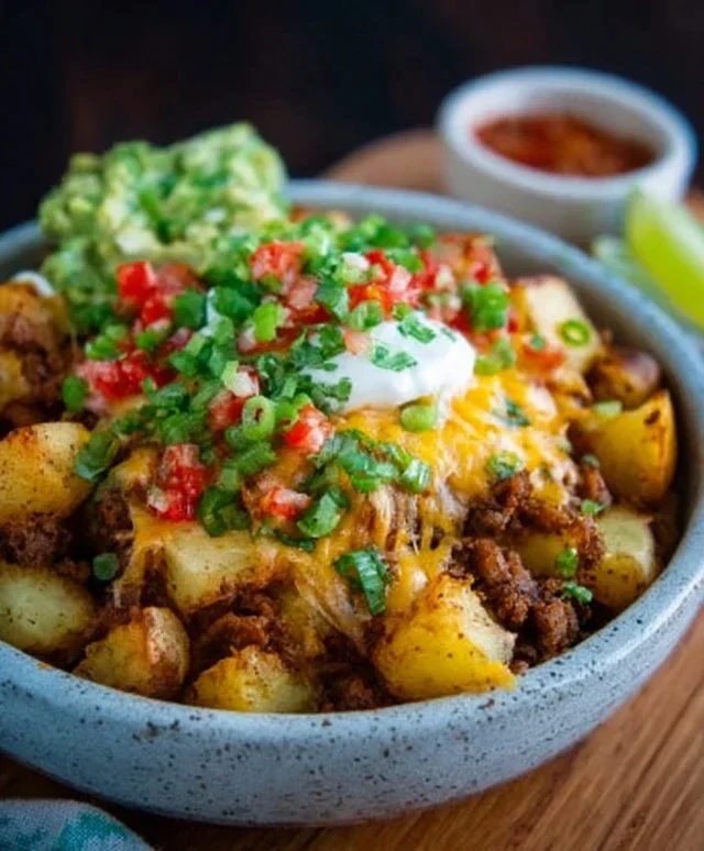 Loaded Potato Taco Bowl