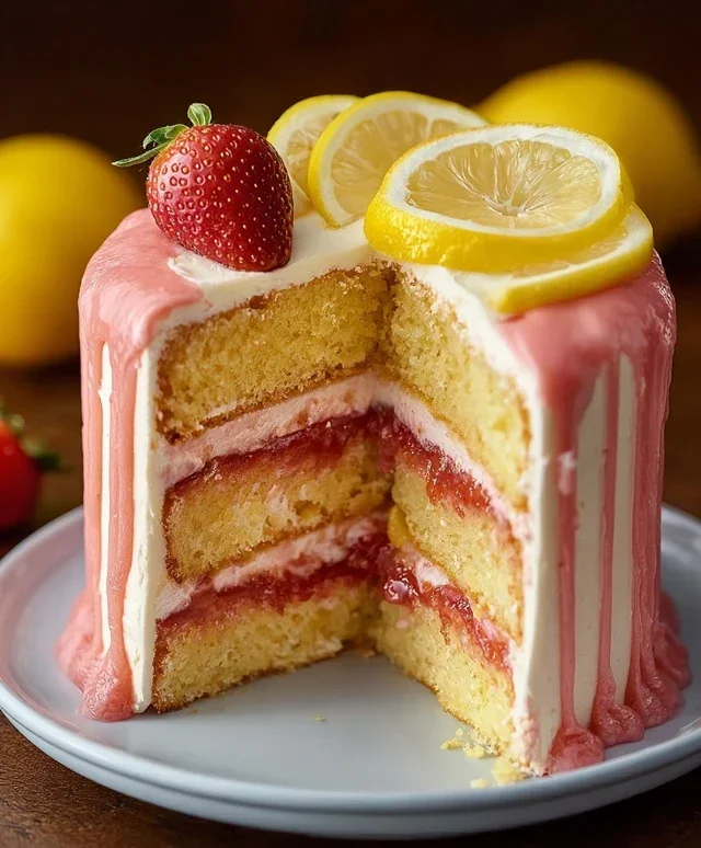 Strawberry Lemonade Cake