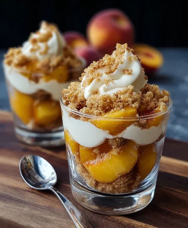 Classic Peach Cobbler Parfait