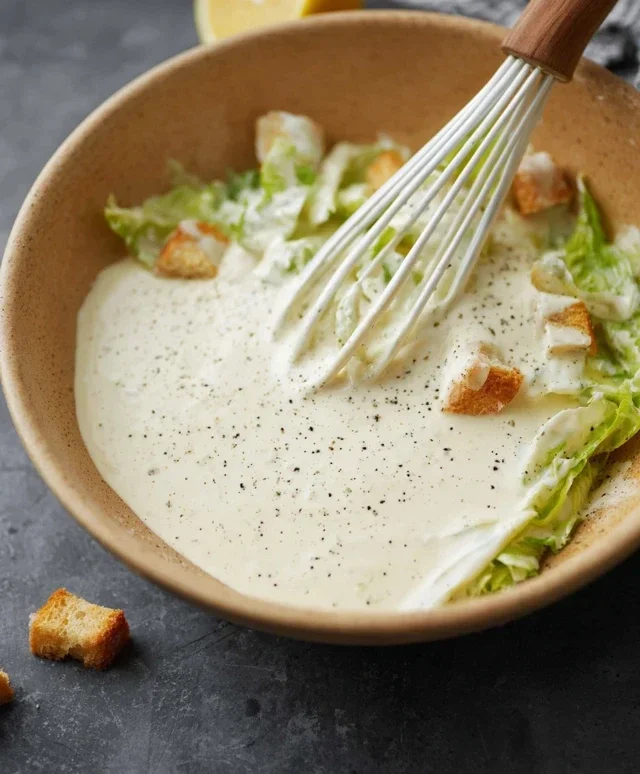 Caesar Salad Dressing (Classic, Creamy & 5 Minutes) 🥗