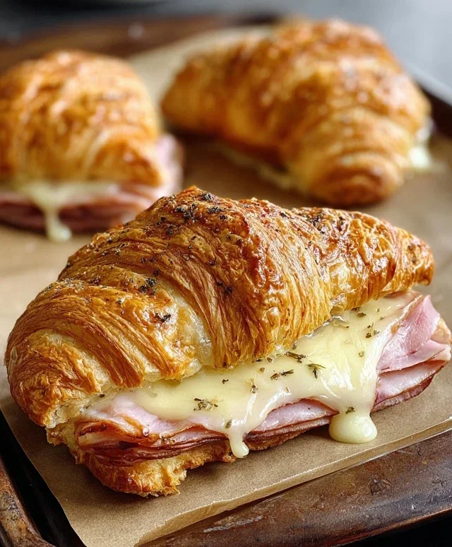 Turkey & Beef Beef Ham Croissant Melts