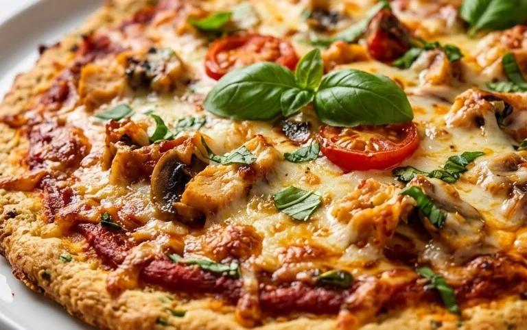 Chicken Crust Pizza (Low Carb + High Protein