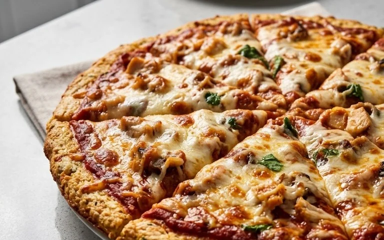 Chicken Crust Pizza (Low Carb + High Protein