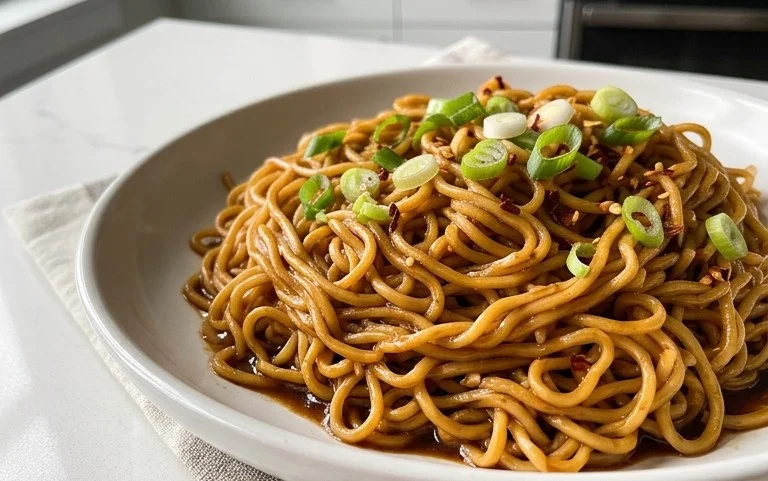Easy Saucy Ramen Noodles