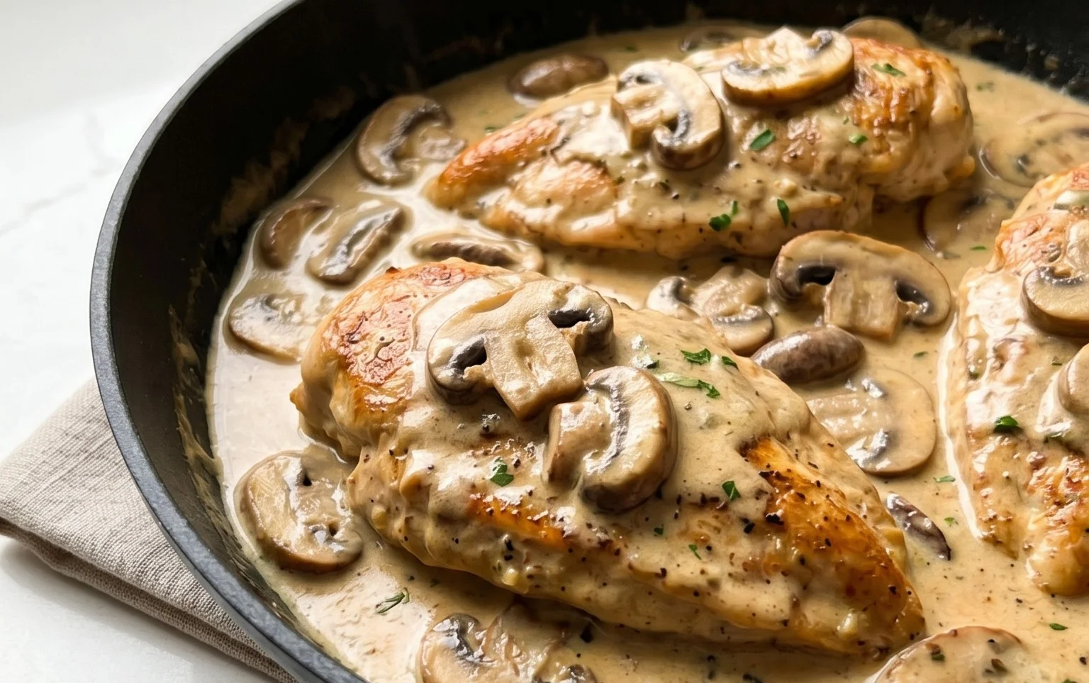 Creamy Mushroom Chicken Recipe