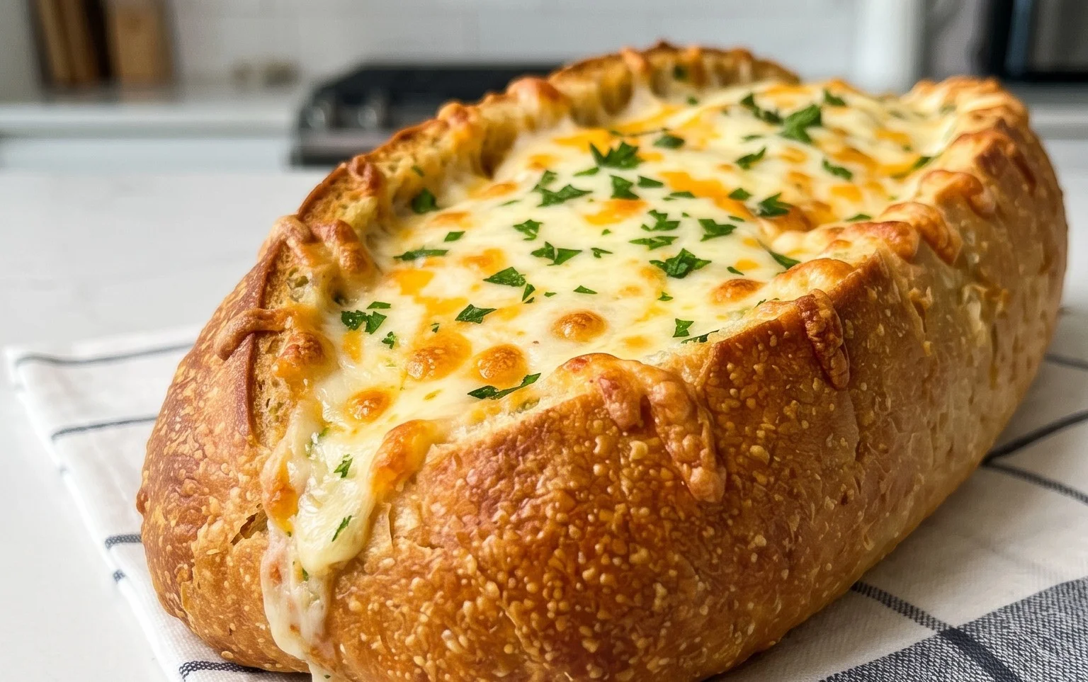 BEST CHEESY GARLIC BREAD RECIPE