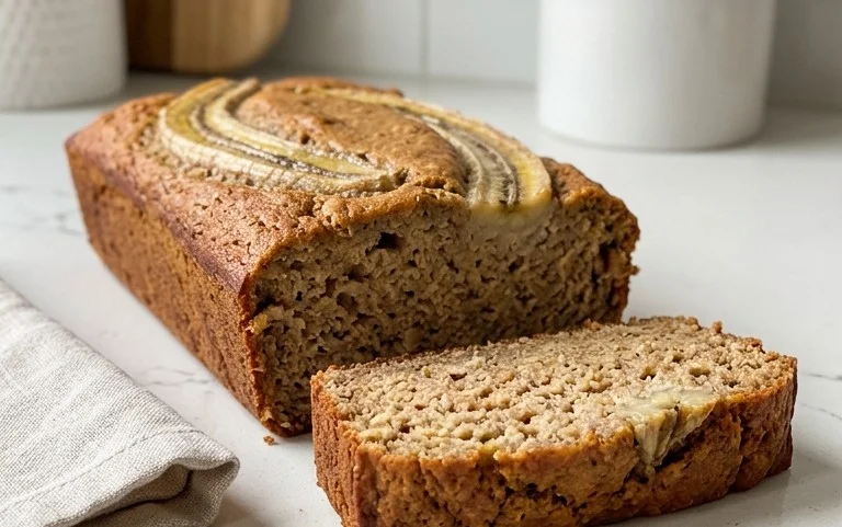 Healthy 5-Ingredient Flourless Banana Bread