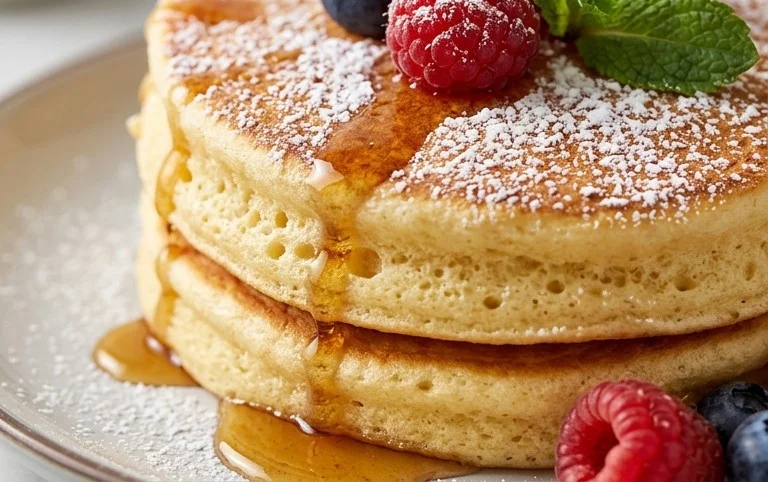 Fluffy Japanese Soufflé Pancakes