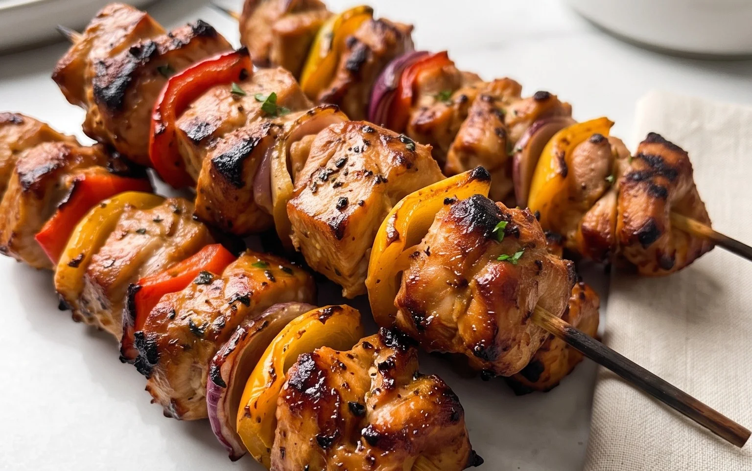 Air Fryer Chicken Skewers (VIDEO)