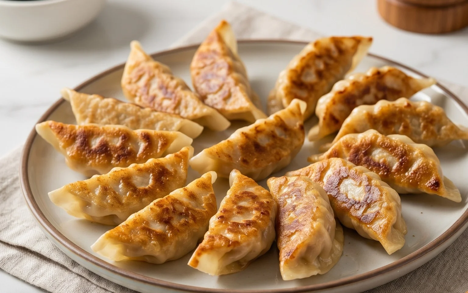 Chicken Potstickers (Pan Fried Dumplings)