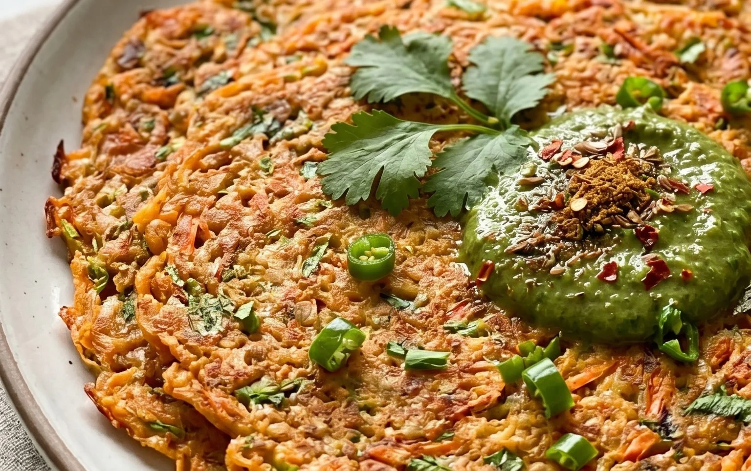 Masoor Dal Chilla | Savory Red Lentil Pancakes