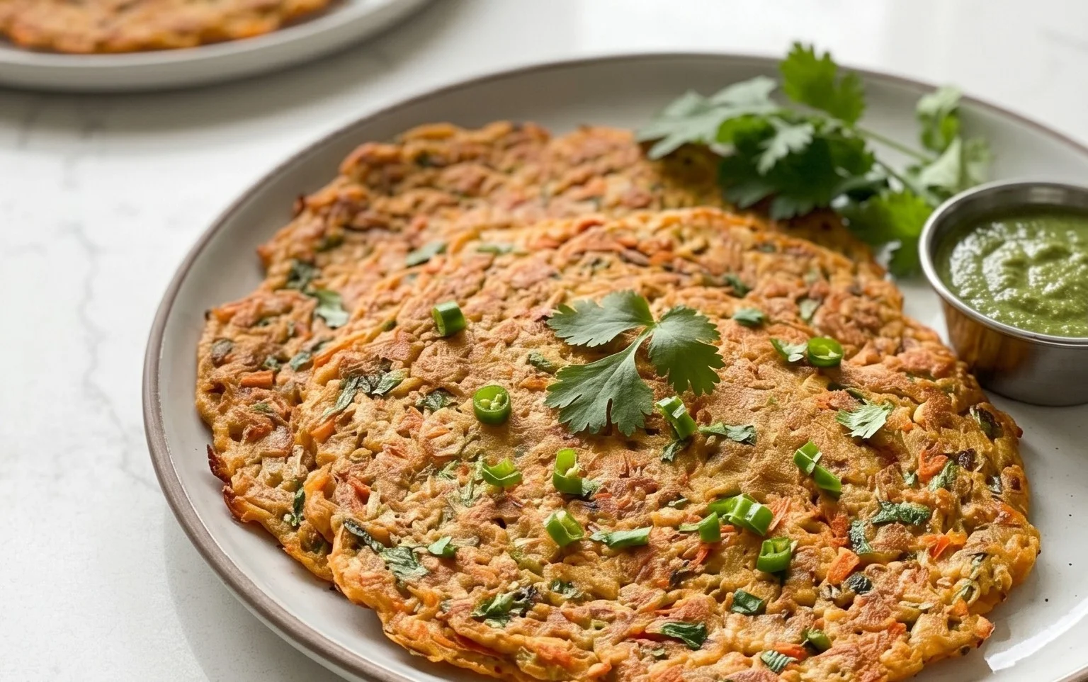 Masoor Dal Chilla | Savory Red Lentil Pancakes