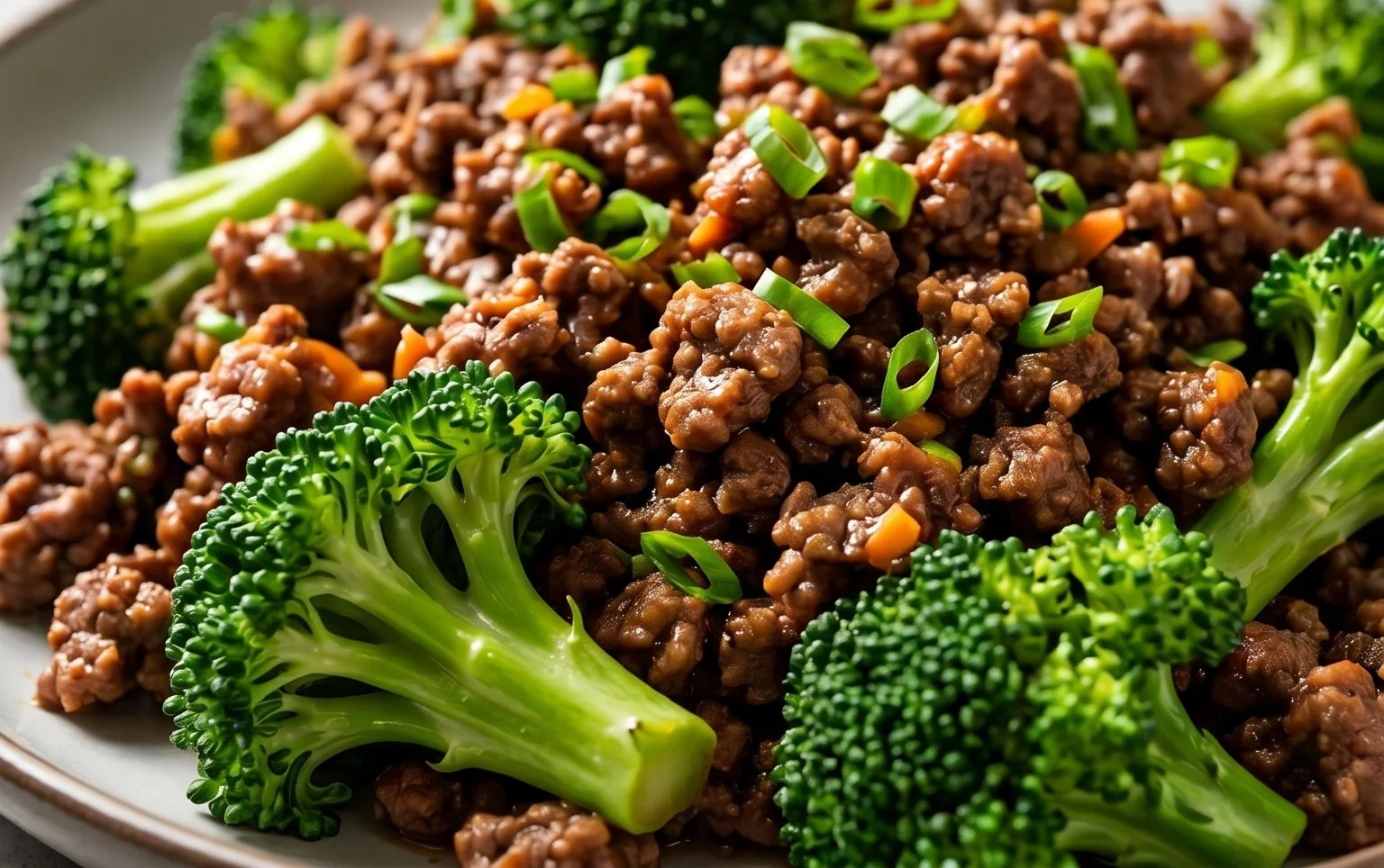 Ground Beef and Broccoli