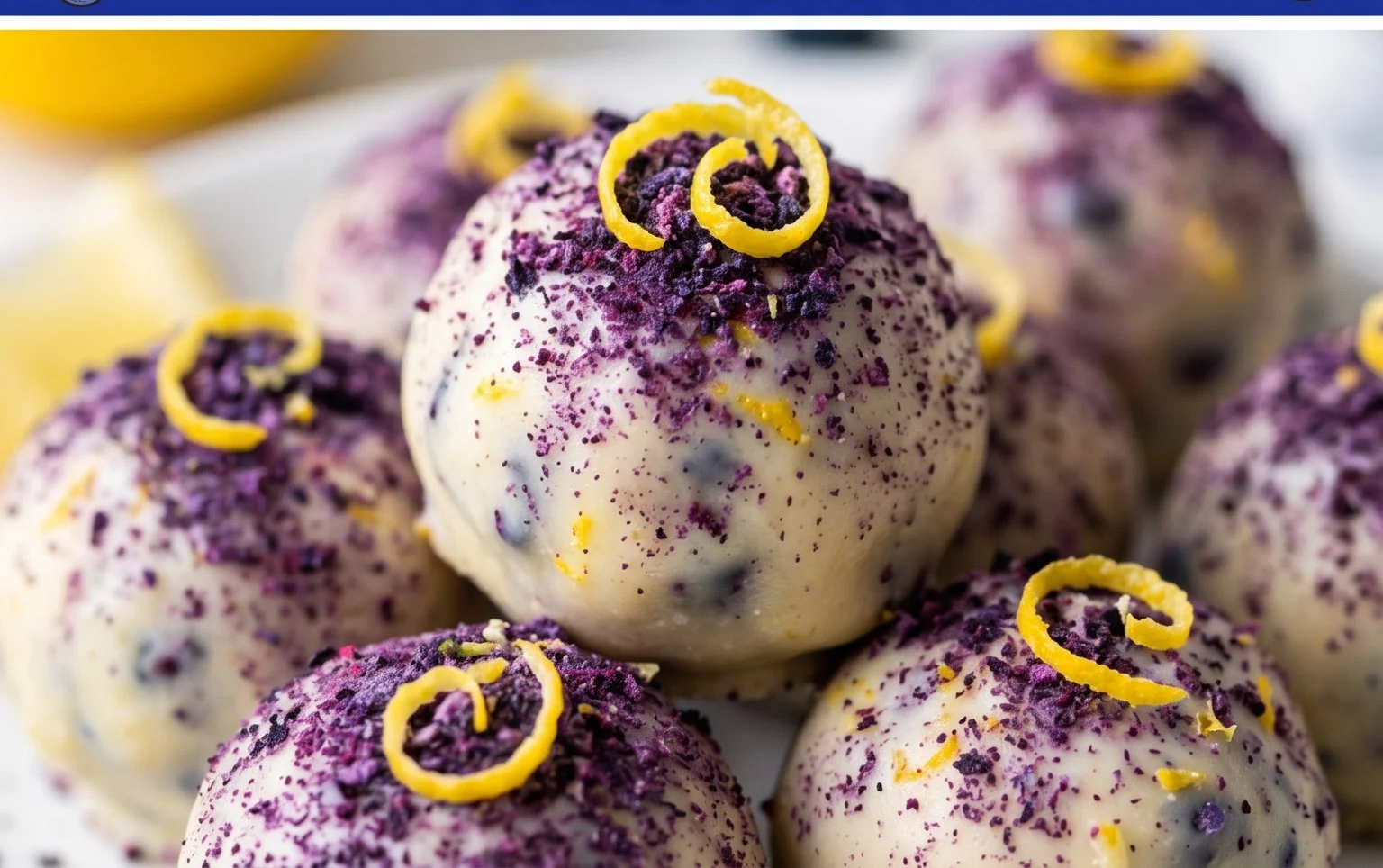 LEMON BLUEBERRY TRUFFLES 