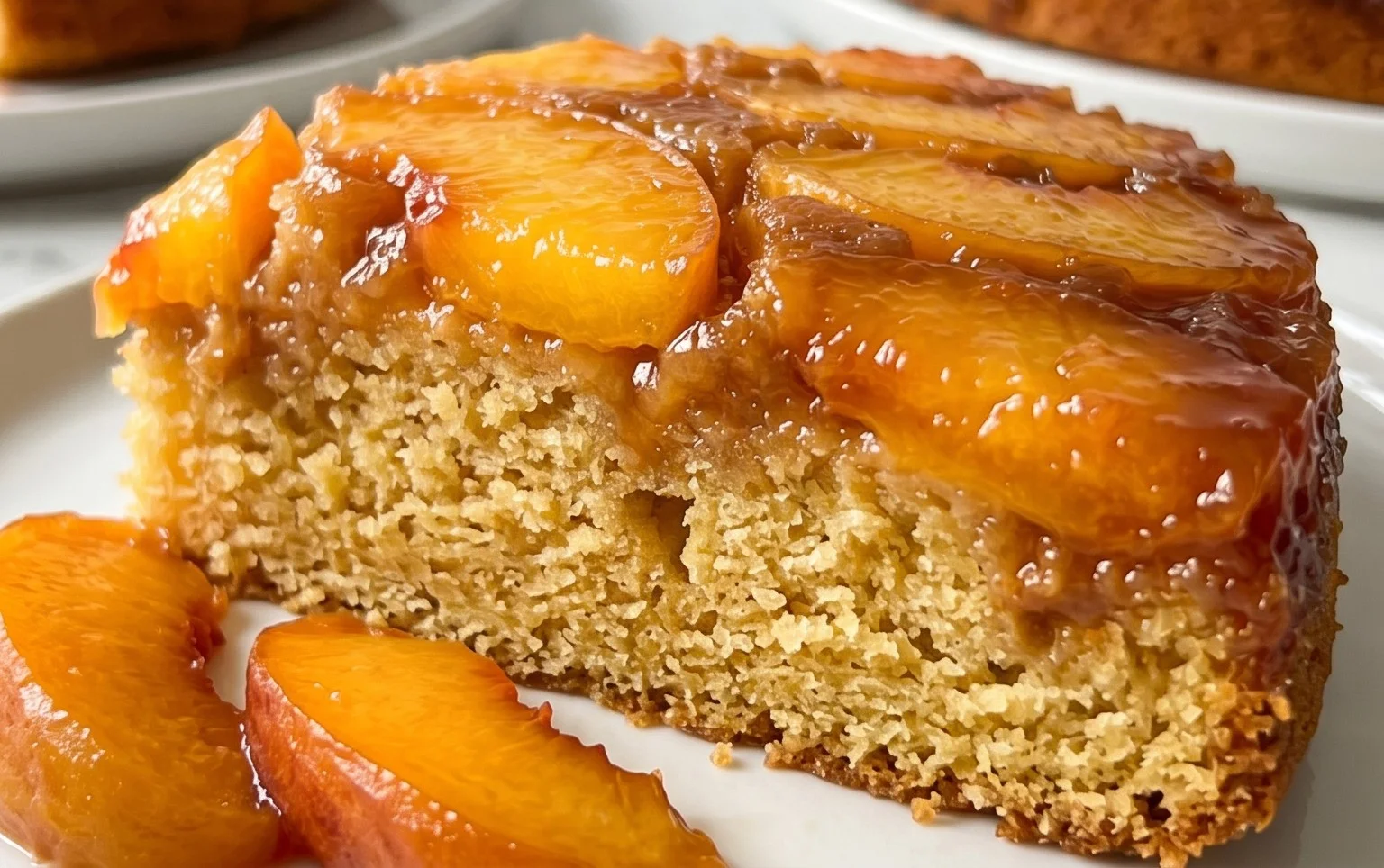 Peach Upside-Down Cake Recipe