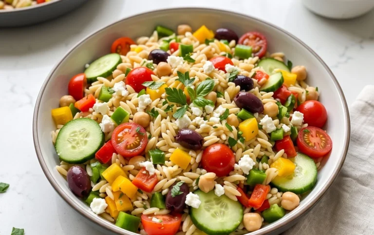Rainbow Orzo Salad