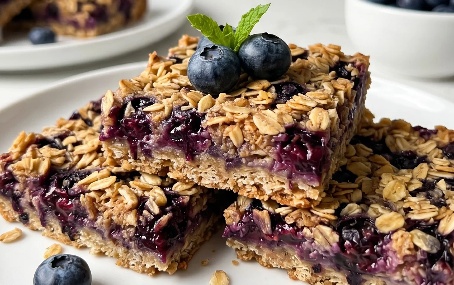 Blueberry Oatmeal Bars