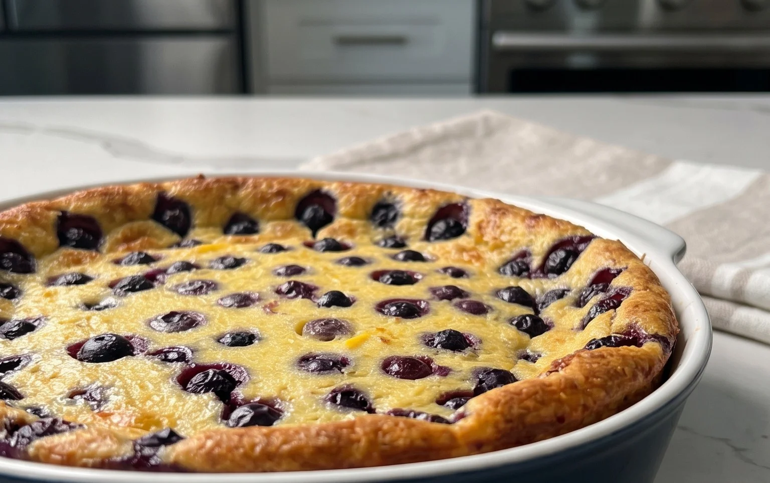 Lemon Blueberry Clafoutis