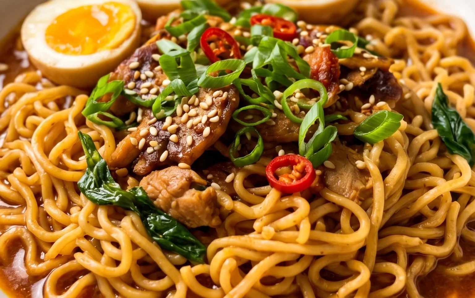 Easy Saucy Ramen Noodles
