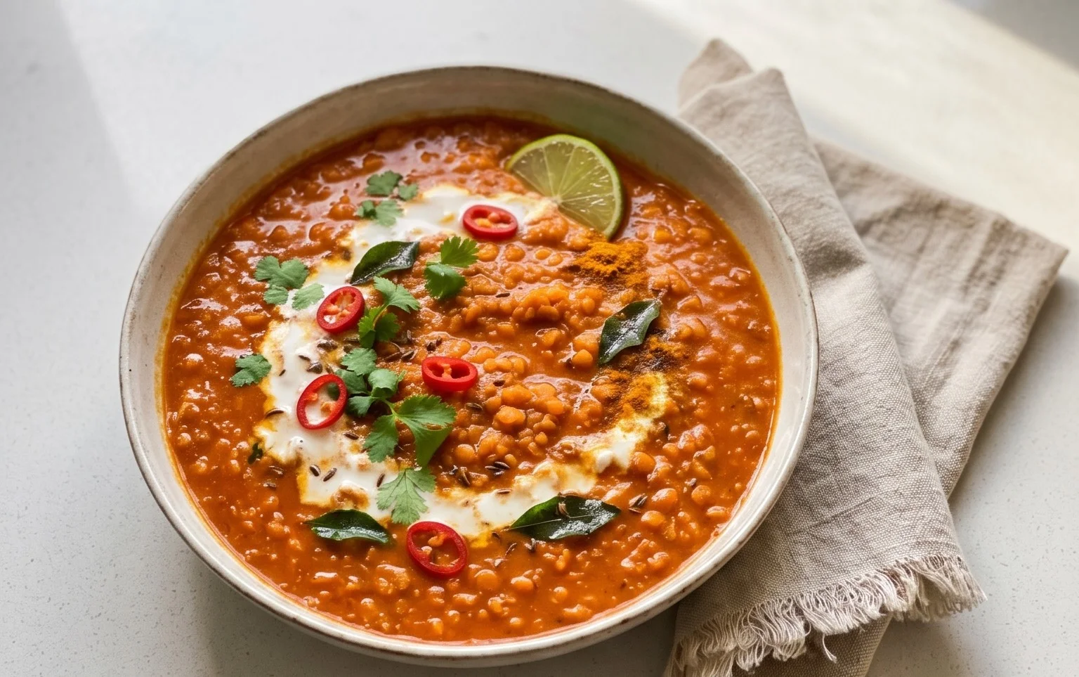 Spicy Red Lentil Curry