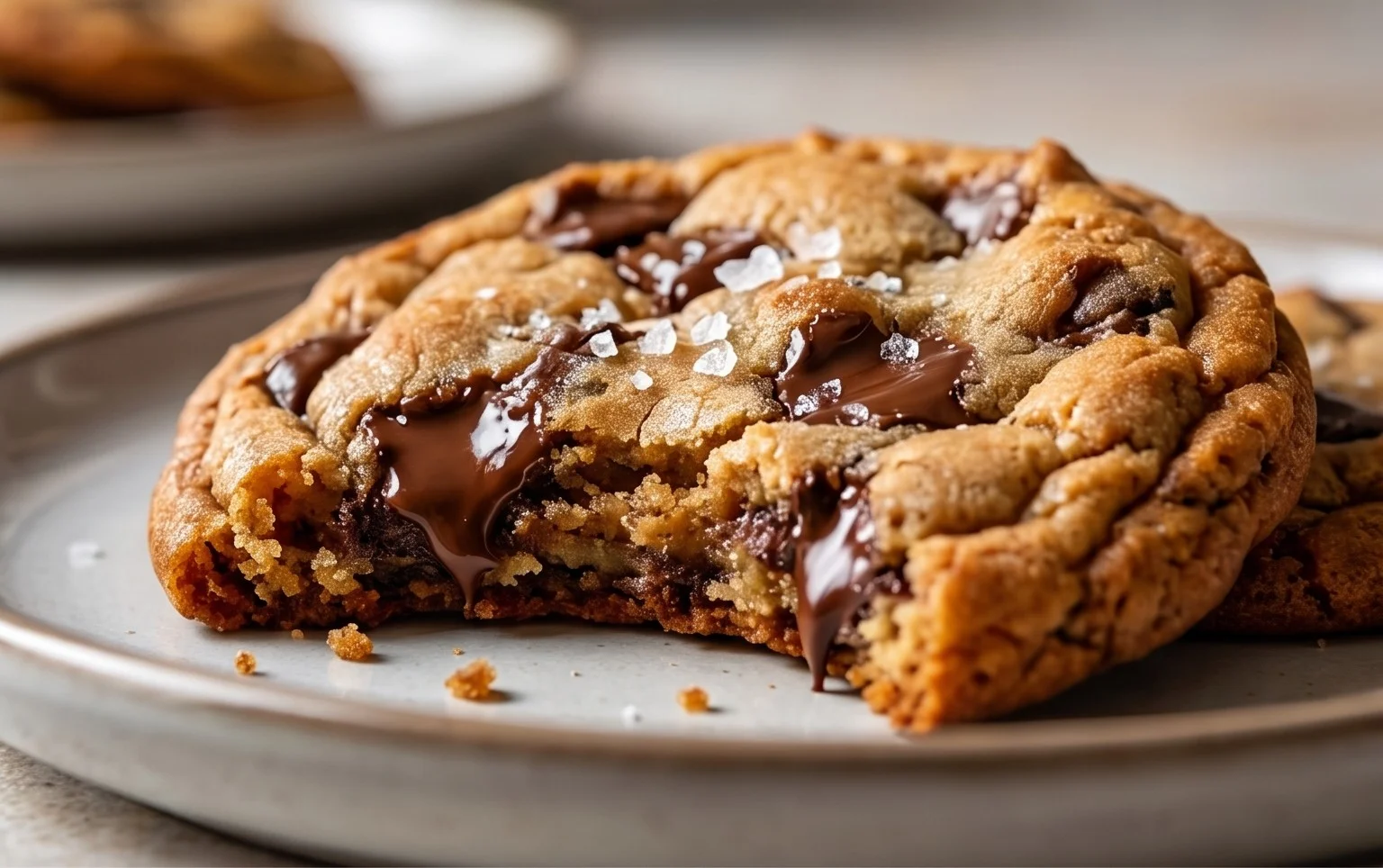 Crispy and Chewy Chocolate Chip Cookies