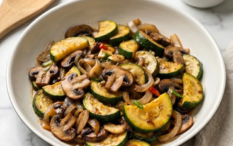 Skillet Zucchini and Mushrooms
