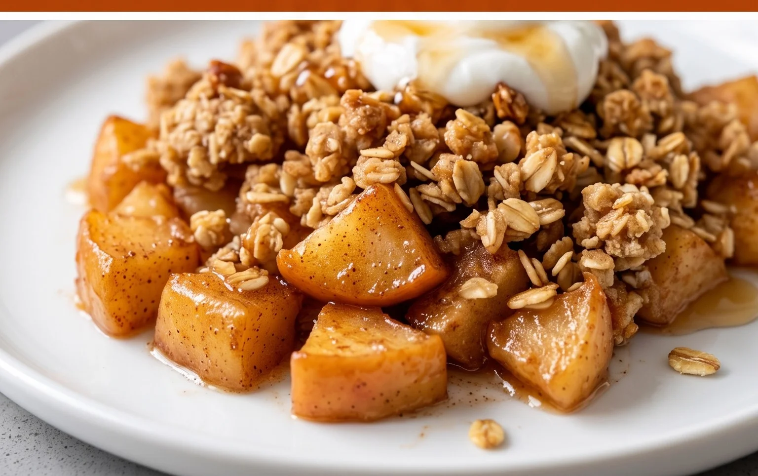 Healthy Breakfast Apple Crum extractble