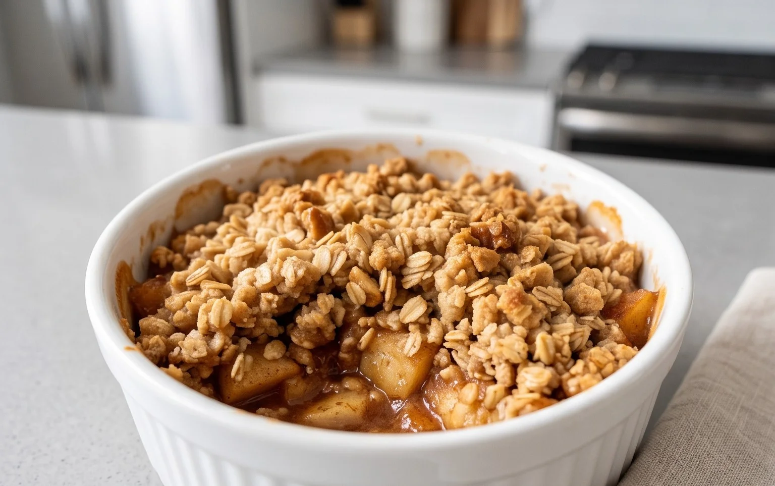 Healthy Breakfast Apple Crum extractble