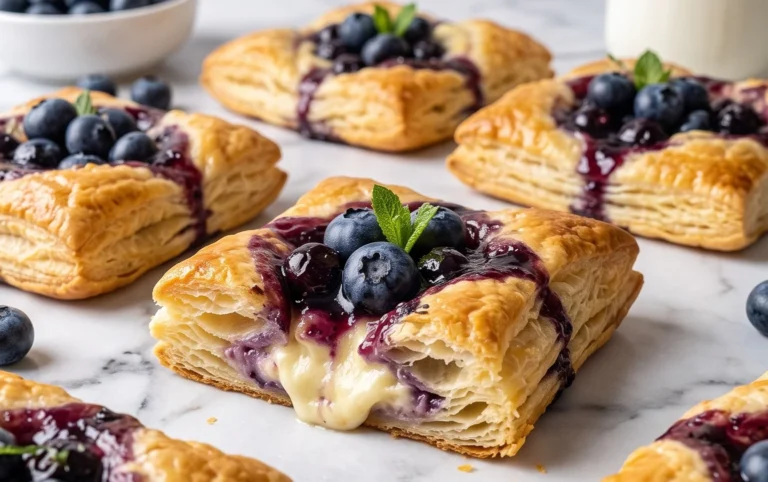 Blueberry Cream Cheese Puff Pastry