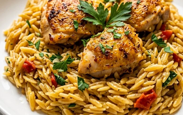 Chicken Orzo (30-Minutes, One-Pan)