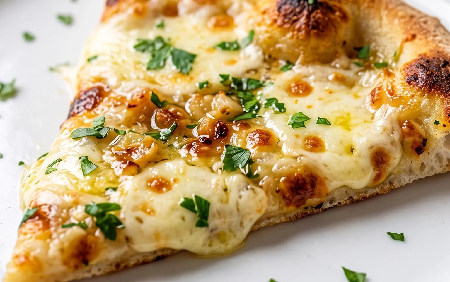 buttery garlic pizza