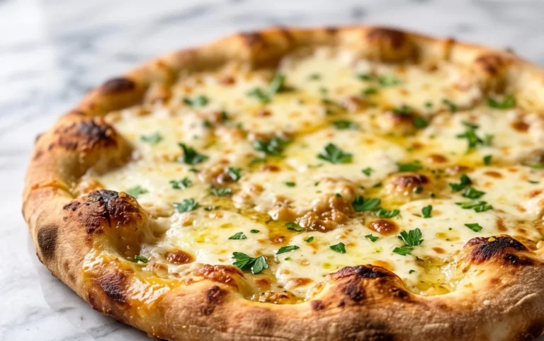 buttery garlic pizza