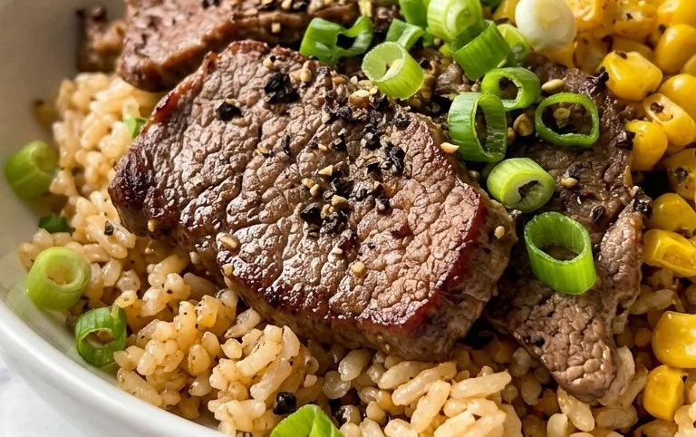 Beef Pepper Rice Bowl is a delicious meal option.