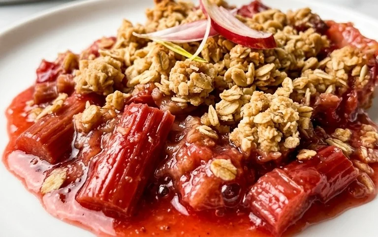 Easy Rhubarb Crisp