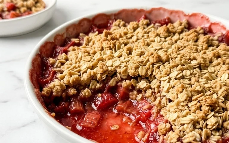 Easy Rhubarb Crisp