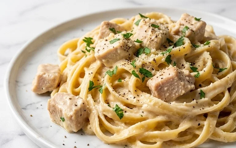 Low Calorie Chicken Alfredo