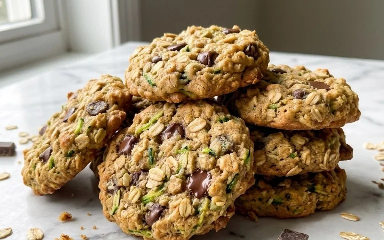 Healthy Zucchini Oatmeal Cookies