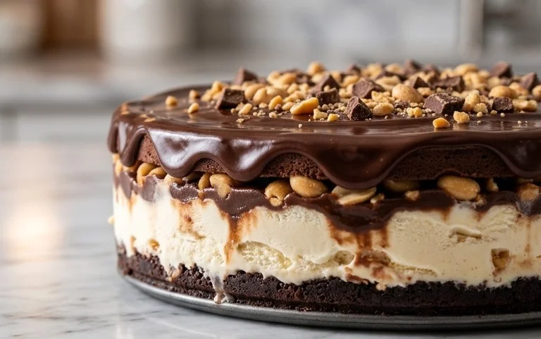 Buster Bar Ice Cream Cake
