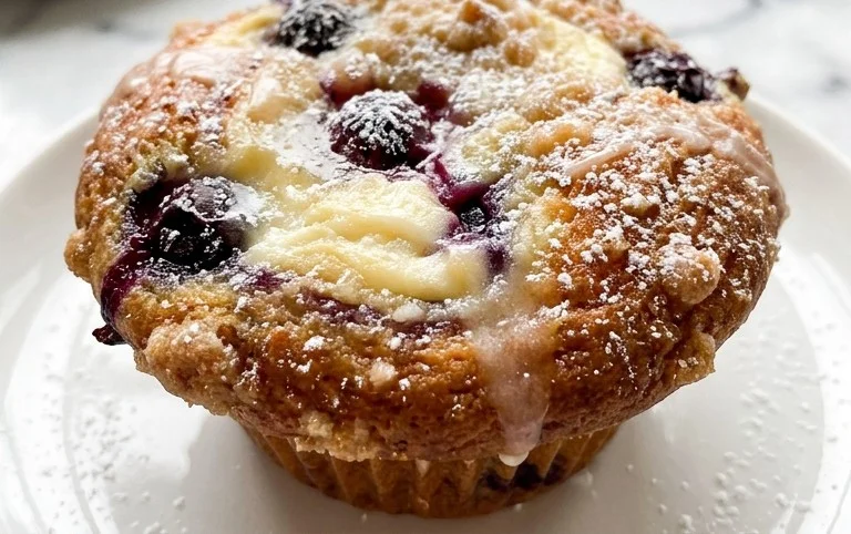Berry Cream Cheese Muffins