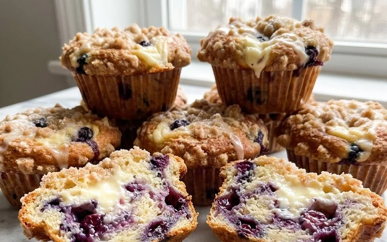 Berry Cream Cheese Muffins